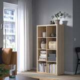 IKEA KALLAX Shelving unit 4x2, oak effect, 77x147 cm