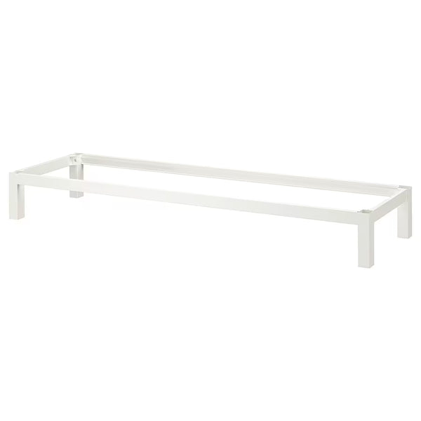 IKEA KALLAX Shelving with underframe, white, 147x94 cm