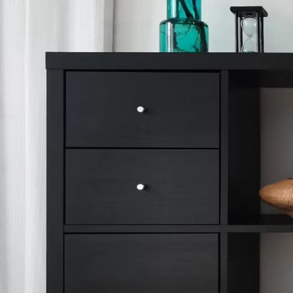 IKEA KALLAX Insert with 2 drawers, black-brown, 33x33 cm