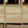 IKEA KALLAX Insert with 2 drawers, oak effect, 33x33 cm