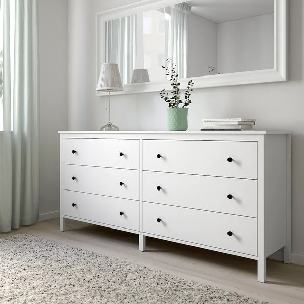 IKEA KOPPANG Chest of 6 drawers, white, 172x83 cm