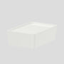 IKEA KUGGIS Box with lid, white, 26x18x8 cm