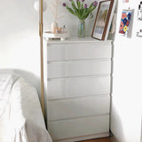 IKEA KULLEN Chest of 5 drawers, white, 70x112 cm