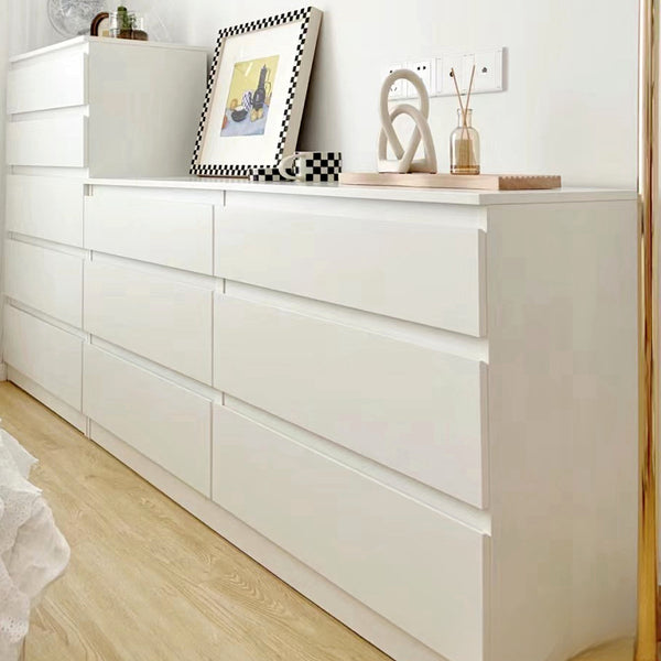 IKEA KULLEN Chest of 6 drawers, white, 140x72 cm