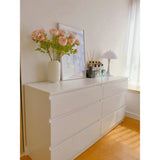 IKEA KULLEN Chest of 6 drawers, white, 140x72 cm