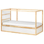 IKEA KURA Reversible bed w a foam mattress, pine, 90x200 cm