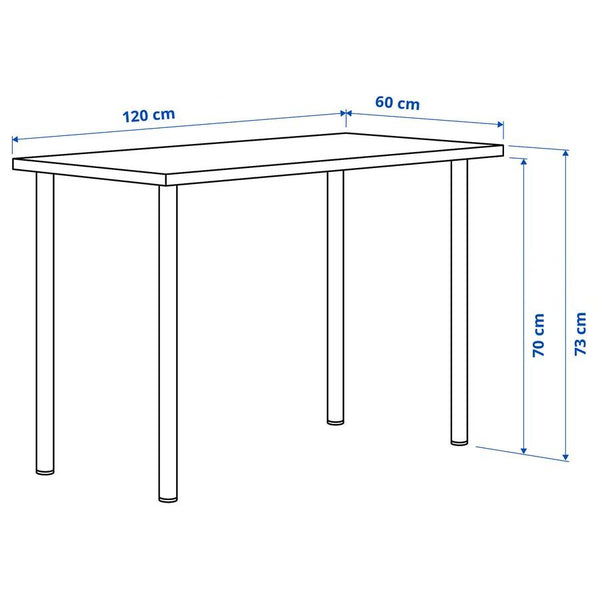 IKEA LAGKAPTEN / ADILS Desk, white, 120x60 cm