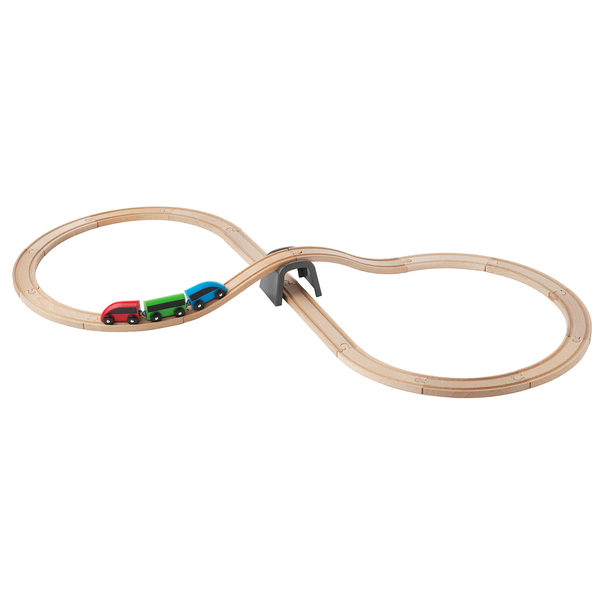 IKEA LILLABO 20-piece basic train set,  multicolor