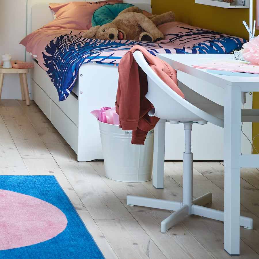 IKEA LOBERGET / MALSKAR swivel chair, white