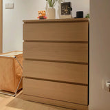 IKEA MALM Chest of 4 drawers, oak veneer, 80x100 cm