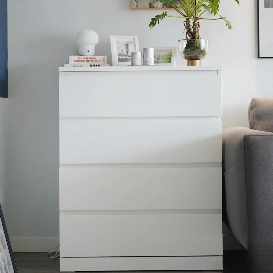 IKEA MALM Chest of 4 drawers, white, 80x100 cm