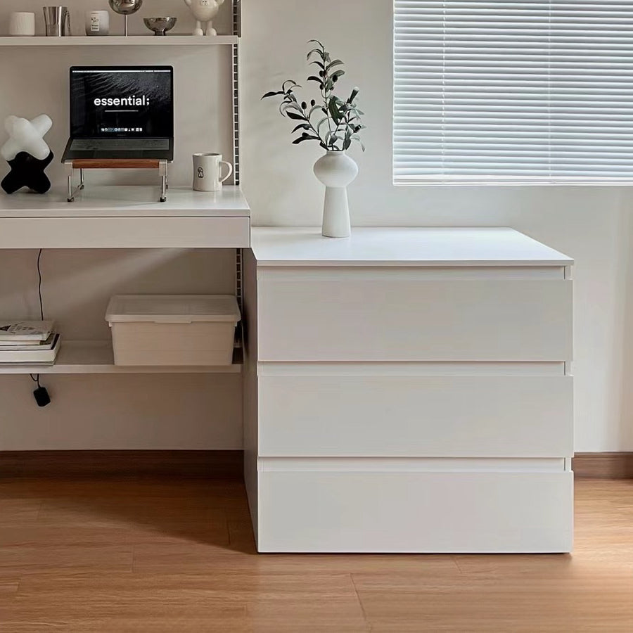 IKEA MALM Chest of 3 drawers, white, 80x78 cm