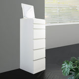 IKEA MALM 6 drawers with mirror, white, 40x123 cm