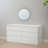 IKEA MALM Chest of 6 drawers, white, 160x78 cm