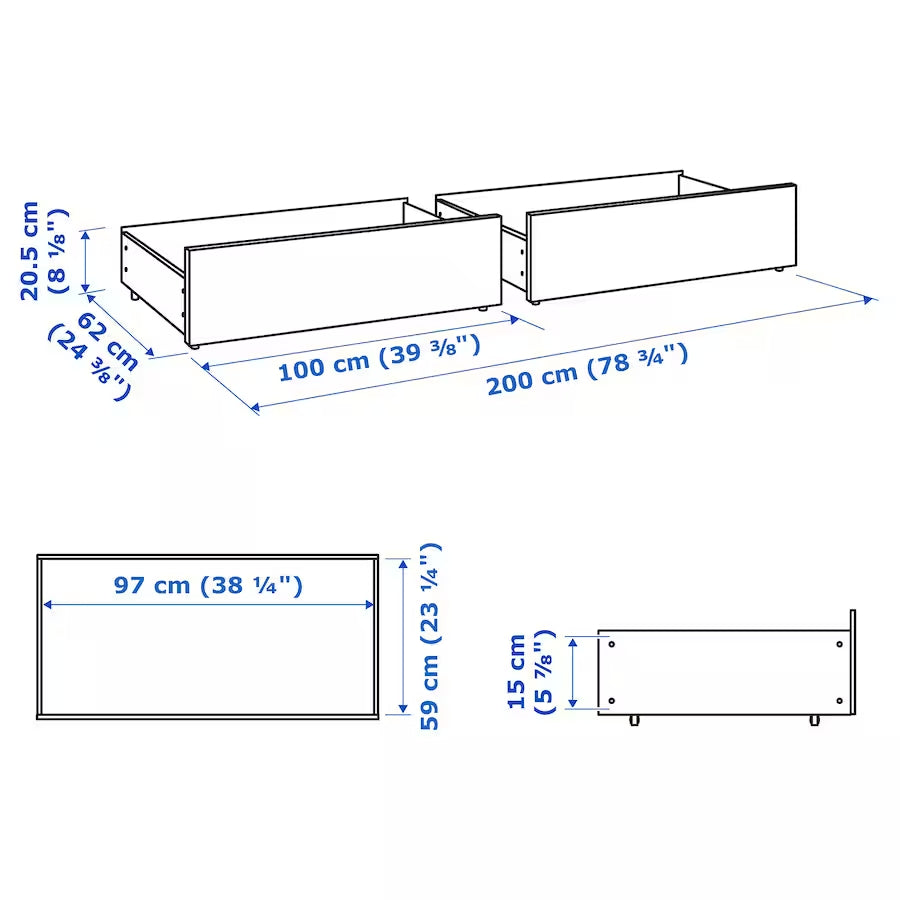 Ikea malm store bed drawers instructions