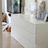 IKEA MALM Chest of 6 drawers, white, 160x78 cm