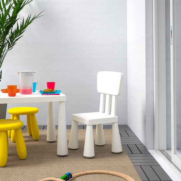 IKEA MAMMUT Children's chair, in/outdoor/white