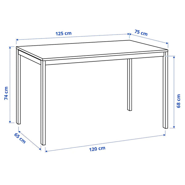 IKEA MELLTORP Table, white, 125x75 cm