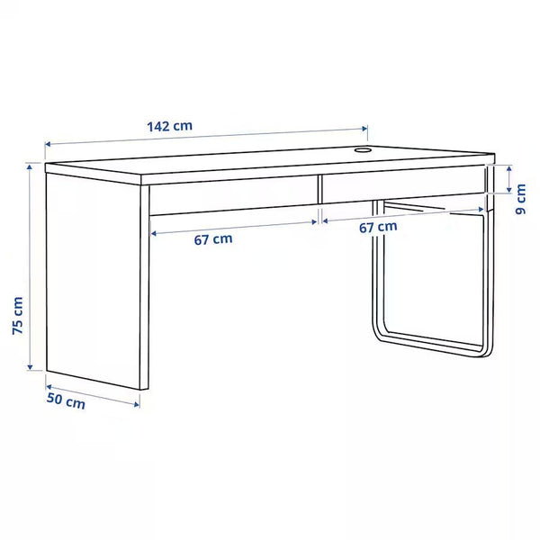 IKEA MICKE Desk, white, 142x50 cm