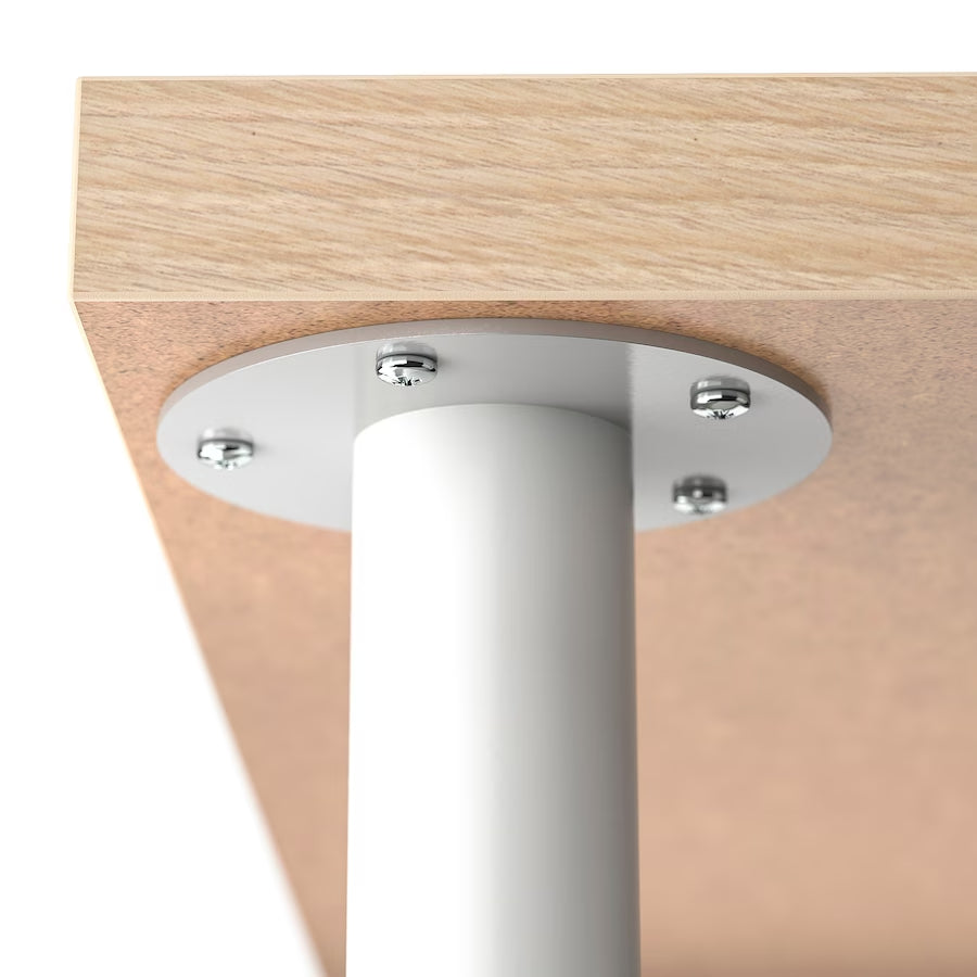 IKEA LAGKAPTEN / ADILS Desk, 200x60 cm, oak/white