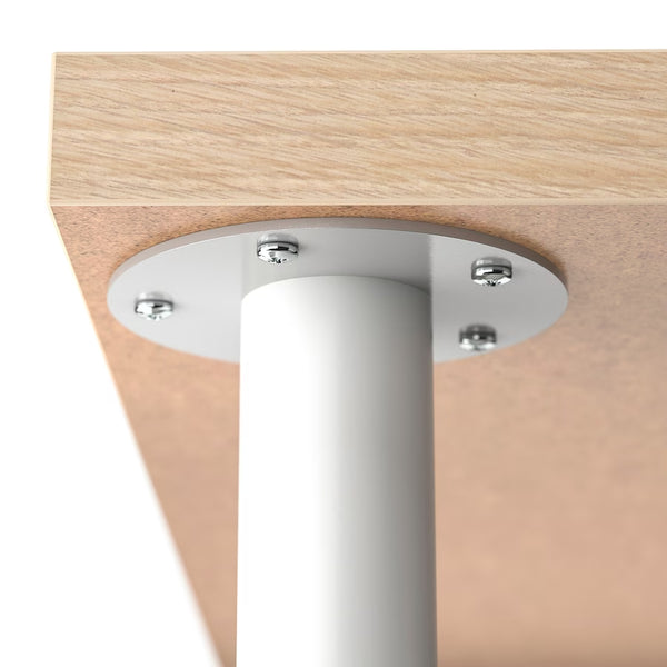 IKEA LAGKAPTEN / ADILS Desk, 200x60 cm, oak/white