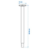 IKEA OLOV Leg, adjustable, white