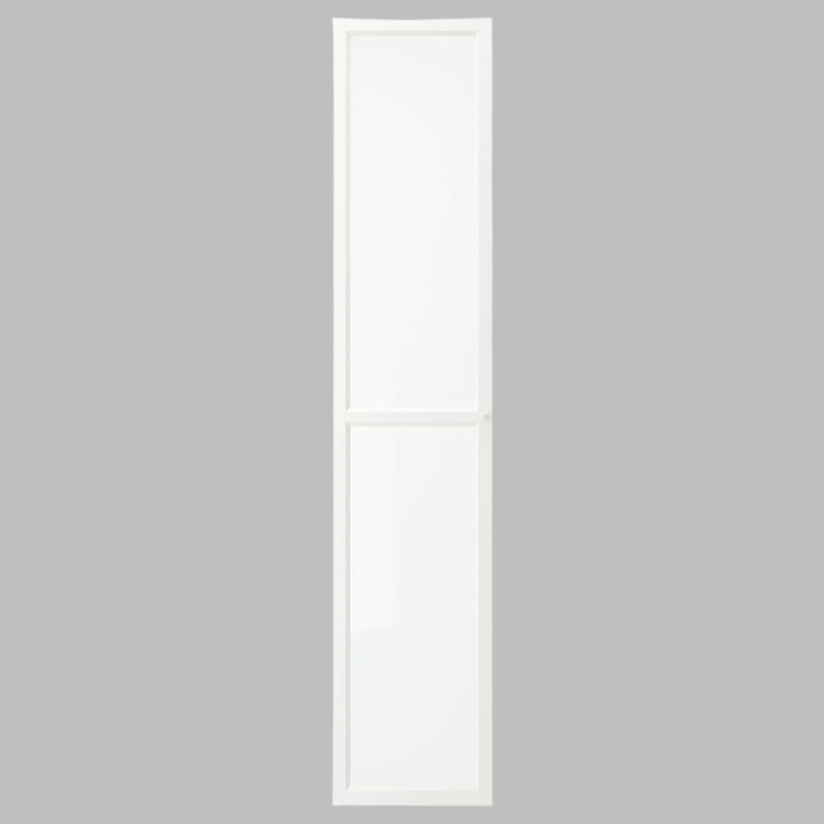 IKEA BILLY OXBERG glass door, white, 40x192 cm