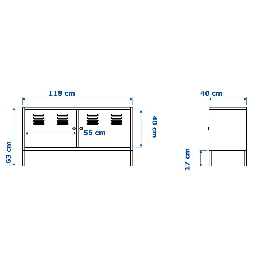 IKEA PS Cabinet, white, 119x63 cm