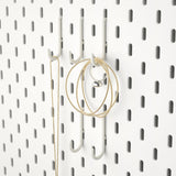 IKEA SKADIS hook, white, 5 pack