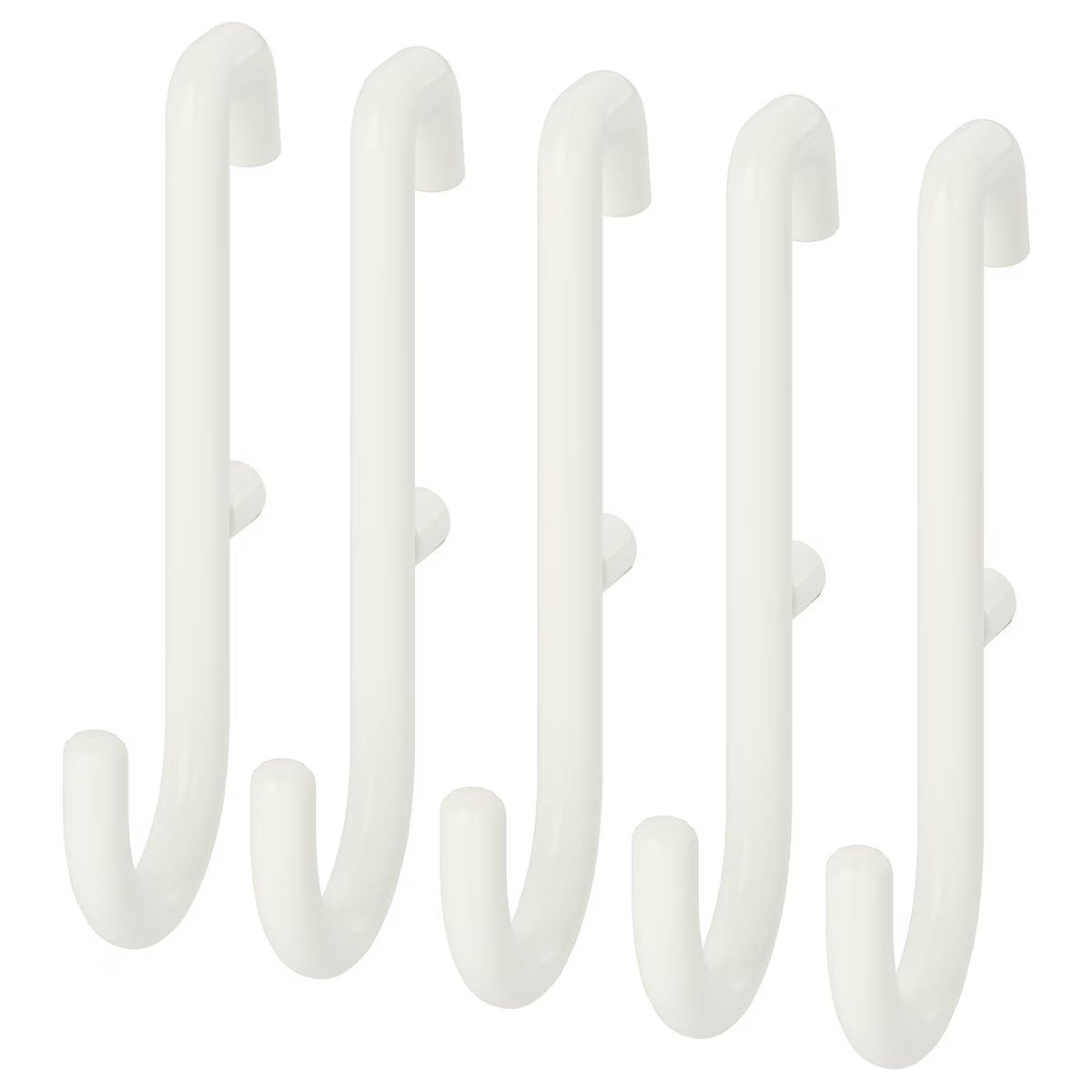 IKEA SKADIS Hook, white, 5 pack