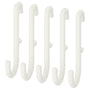IKEA SKADIS Hook, white, 5 pack