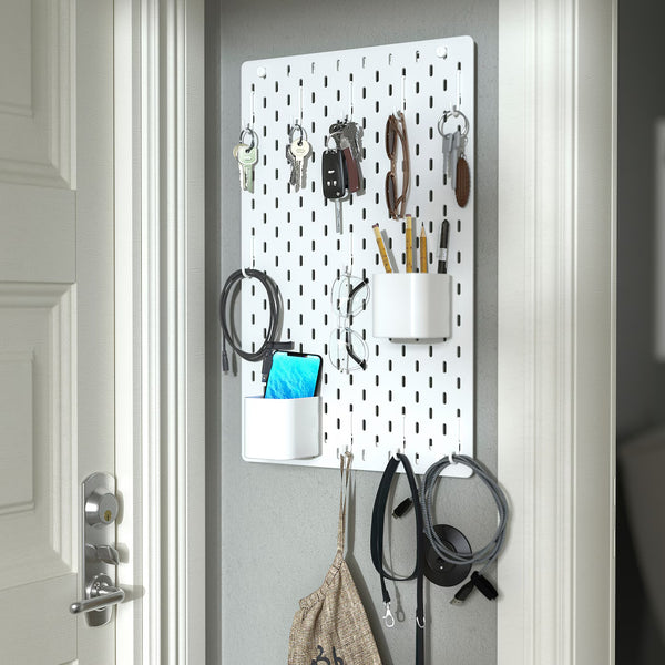 IKEA SKADIS hook, white, 5 pack