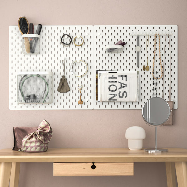 IKEA SKADIS Pegboard, white, 56x56 cm