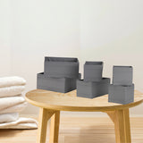 IKEA SKUBB box, set of 6, dark grey