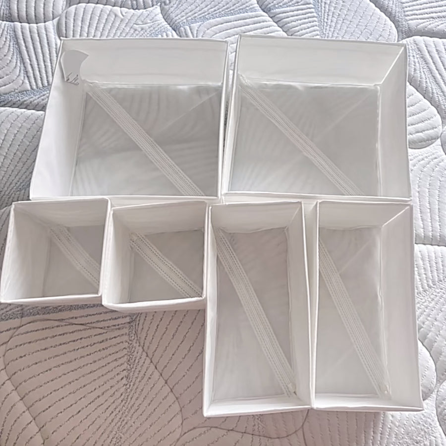 IKEA SKUBB box, set of 6, white