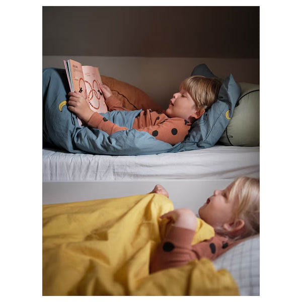 IKEA SLAKT Bed with underbed/2 mattresses, white, 90x200 cm