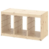 IKEA TROFAST Storage with 6 boxes, pine/white, 93x44x52 cm