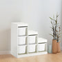 IKEA TROFAST storage combination with 6 boxes, white, 99x44x95 cm