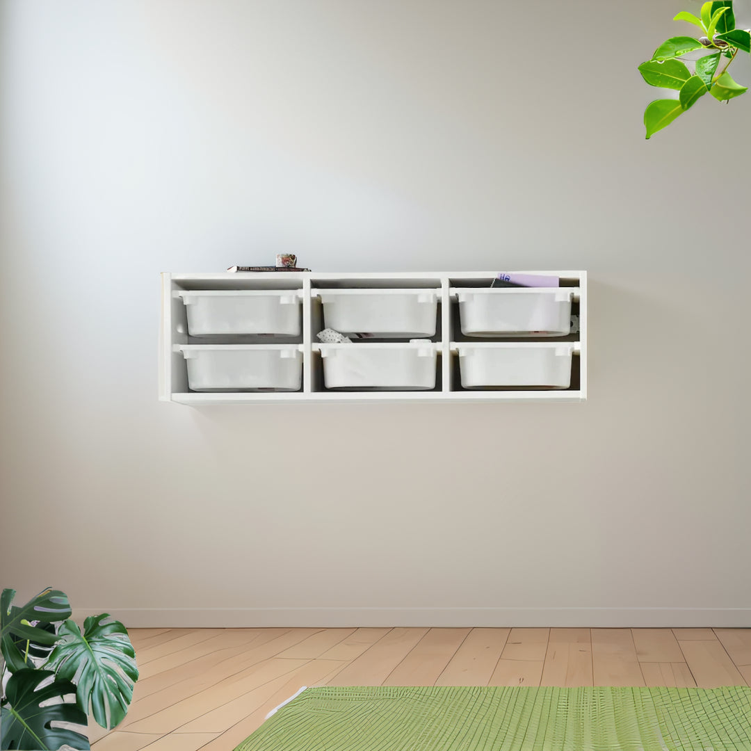 IKEA TROFAST Wall storage, white/white, 99x30 cm