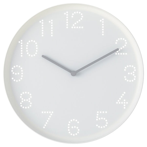 IKEA TROMMA Wall clock, white, 25 cm