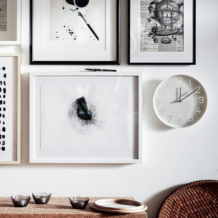 IKEA TROMMA Wall clock, white, 25 cm