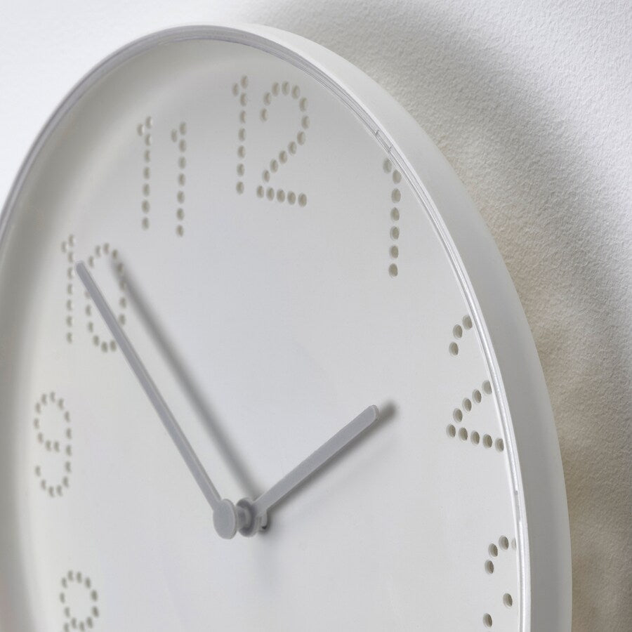 IKEA TROMMA Wall clock, white, 25 cm