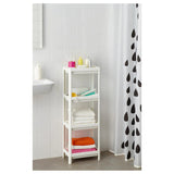 IKEA VESKEN Shelf unit, white, 37x23x101 cm