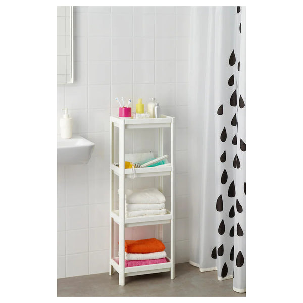 IKEA VESKEN Shelf unit, white, 37x23x101 cm