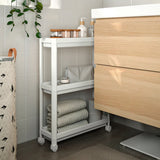 IKEA VESKEN Trolley, white, 54x18x71 cm