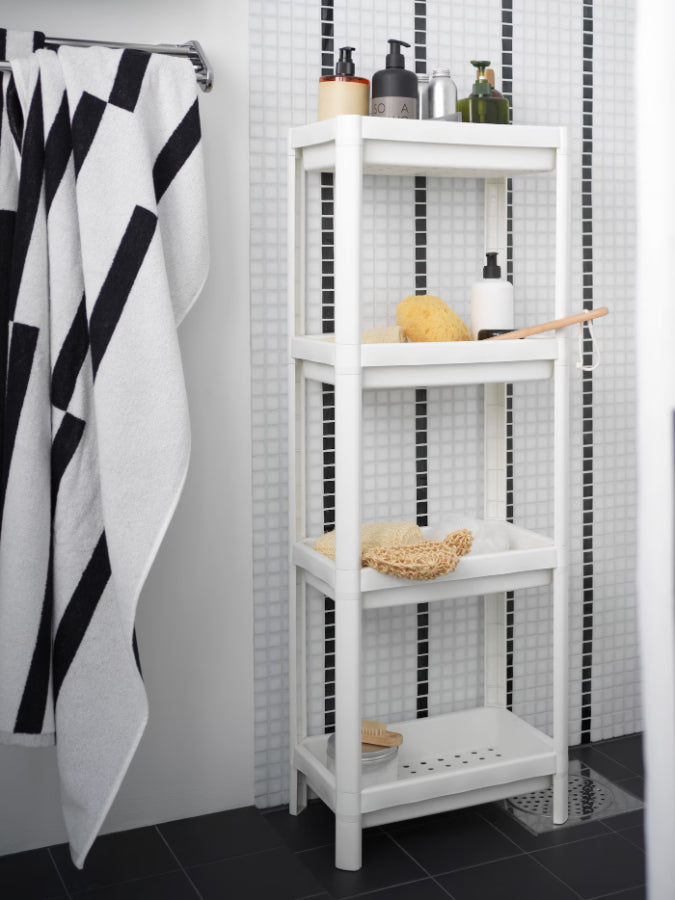 IKEA VESKEN Shelf unit, white, 37x23x101 cm