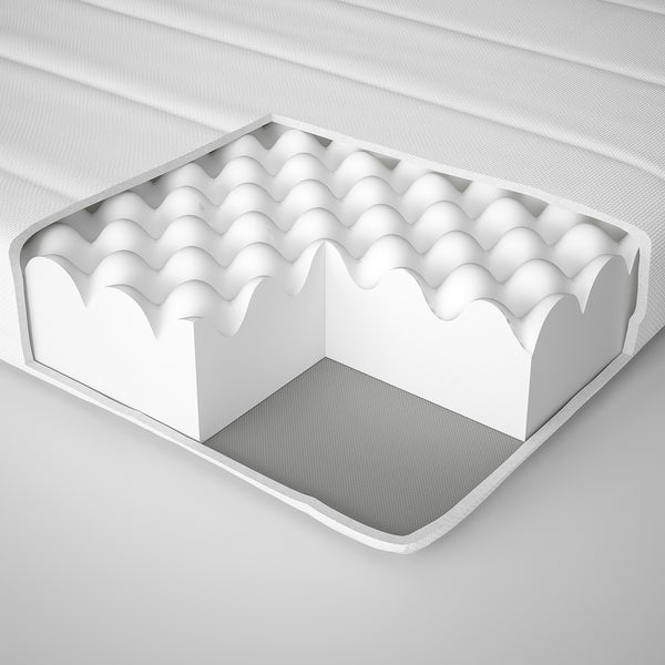 IKEA BRIMNES Day-bed/2 mattresses, white, 80x200 cm