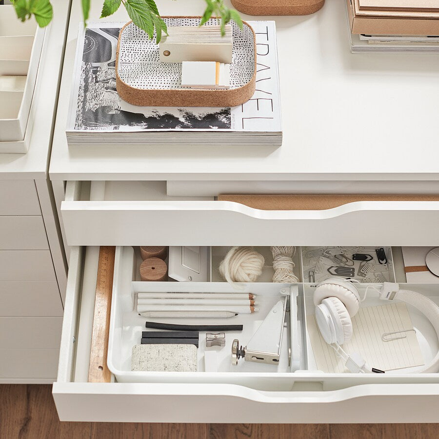 IKEA ALEX Drawer on castors, white, 67x66 cm