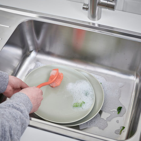 IKEA ANTAGEN dish-washing brush, bright orange