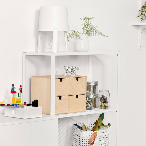 IKEA BAGGEBO Shelving unit, white, 60x25x116 cm